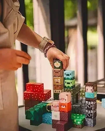 Magnetic Building Blocks Mine World Magnet Cube Set for Boy Girl Kid Age 3+ DIY Model Children STEM Educational Sensory Toy