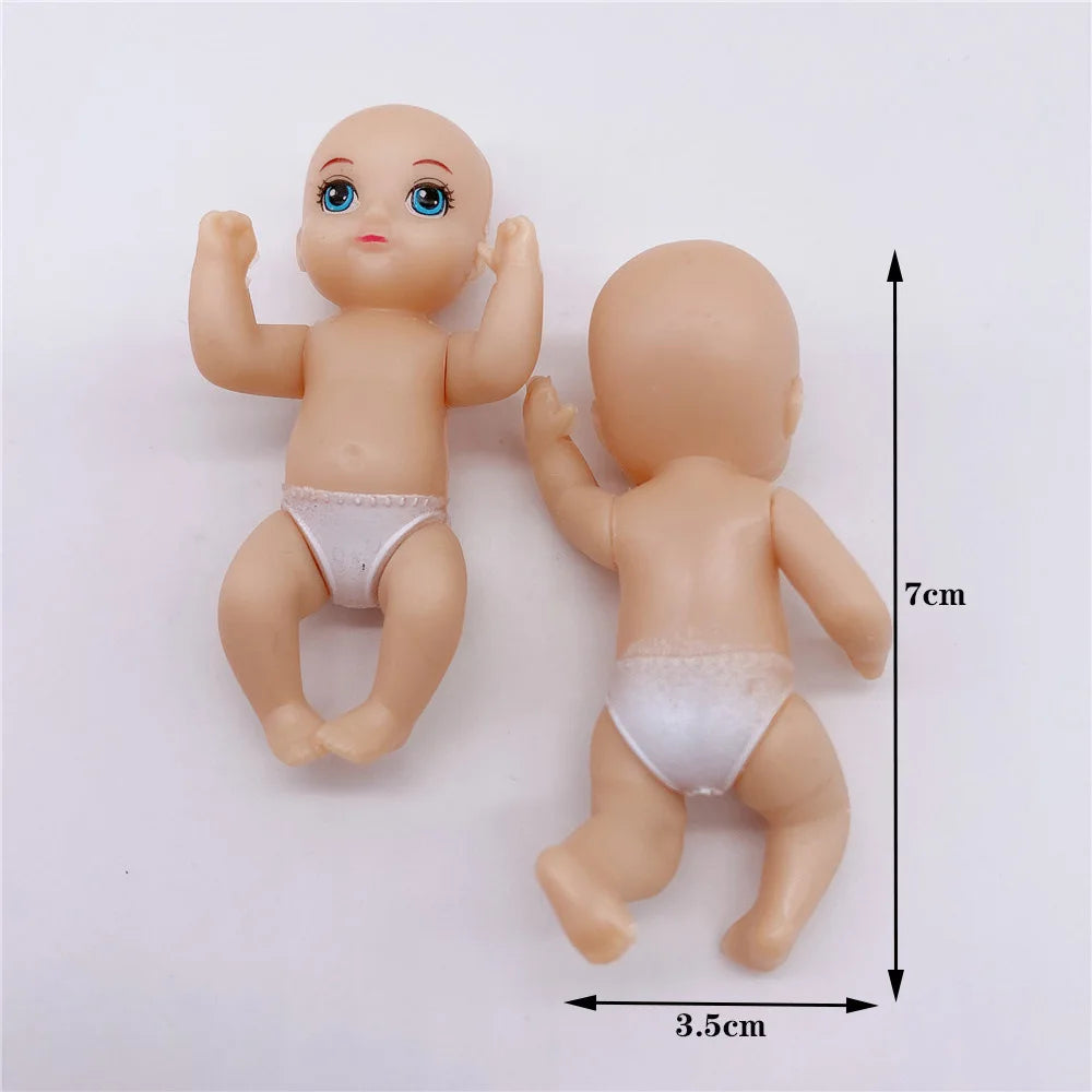 Doll Accessories Baby Dolls Pregnant Mom Father Children Family Set Christmas Birthday Present for Doll Game Toy,No Color Box
