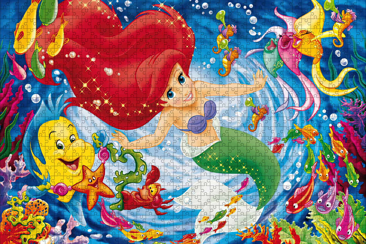 Disney Ariel Princess Mermaid 108/200/300/500/1000 piece puzzle wooden onePiece Puzzles for Adults Toys Gifts