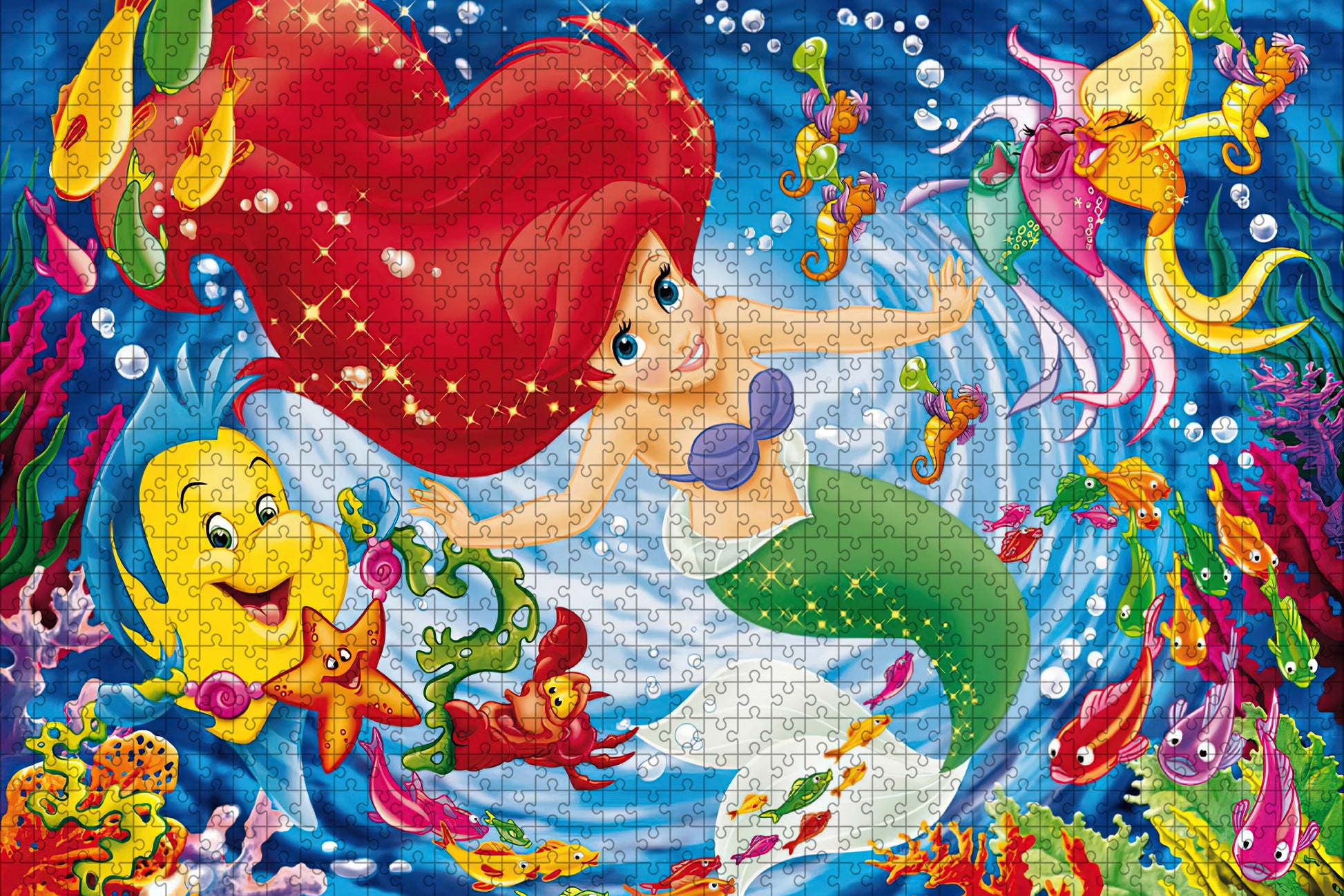 Disney Ariel Princess Mermaid 108/200/300/500/1000 piece puzzle wooden onePiece Puzzles for Adults Toys Gifts
