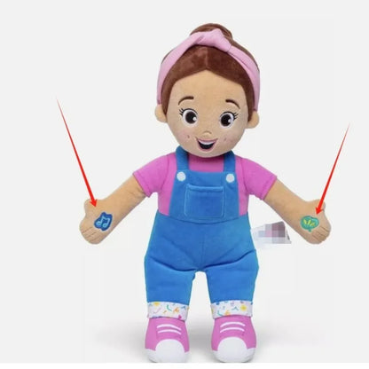 30cm ms rachel boneca de pelúcia ms rachel falar & cantar plushes brinquedo interativo macio brinquedos de música de pelúcia dos desenhos animados meninos meninas presentes de aniversário