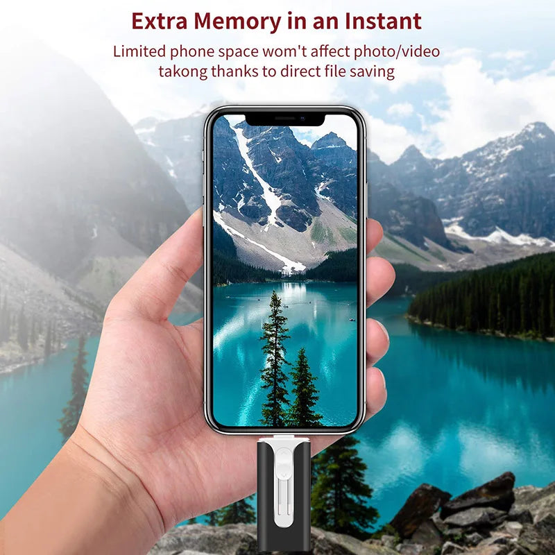 OTG Usb Flash Drive for Phone 256G 512G 128G USB 3.0 Memory Stick External Storage for Phone/Android/Type C/Windows Device4 in 1