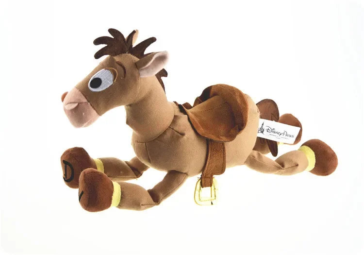 Disney 28cm Toy Story: Sheriff Woody Buss Red Heart Horse Cartoon Plush Doll Birthday Gift Girl Sofa Plush Pillow Birthday Gift