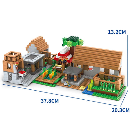 1089pcs My World Building Blocks Set Mechanism Mountain Cave Kids Interactive STEM Educational Toy Creative Gifts for Boys Girls