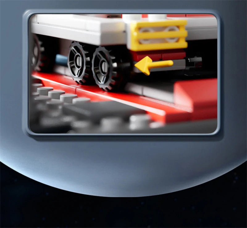 107 Piece DIY Building Blocks Space Rocket Craft Launch Center Base Puzzle Model Assembling Bricks Small Set Education Boys Toy