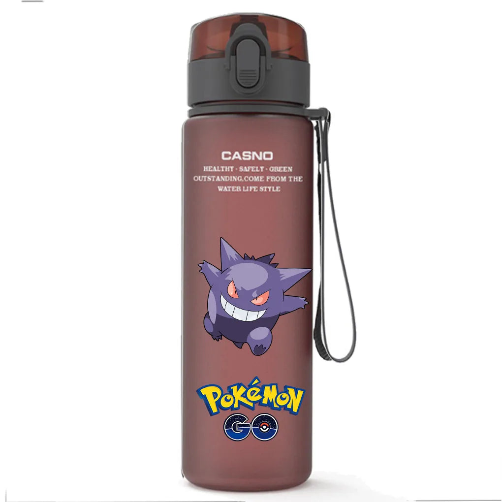 pokemon Water Bottle Large Capacity Portable Plastic Cartoon  Children fashion Kettle Adult Outdoor Sports Water Cup Gift