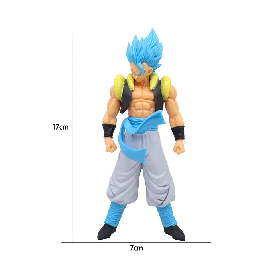 17-18CM Anime Dragon Ball Z Super Saiyan Son Goku Broly Vegeta Anime Action Figure Model Gifts Collectible Figurines for Kids