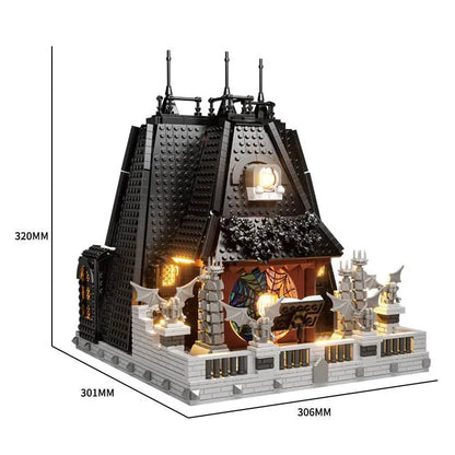 2419pcs Wednesday Addams Building blocks Set Creative Movie Game Black House Modular Buildings Bricks Toys for Kids Adults Gifts