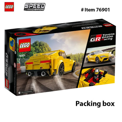 LEGO 76901Speed Champions Toyota GR Supra  Collectible Sports Car Toy Building Set with Racing Driver Minifigure