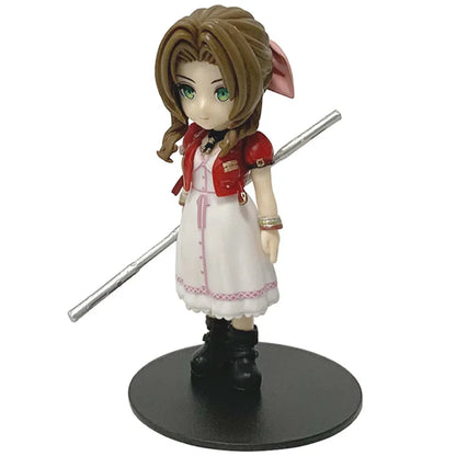 Final Fantasy VII Rebirth Tifa Lockhart Aerith Cloud Zack q-version PVC  Action Figures Model Anime Cartoon Model Toy Gift