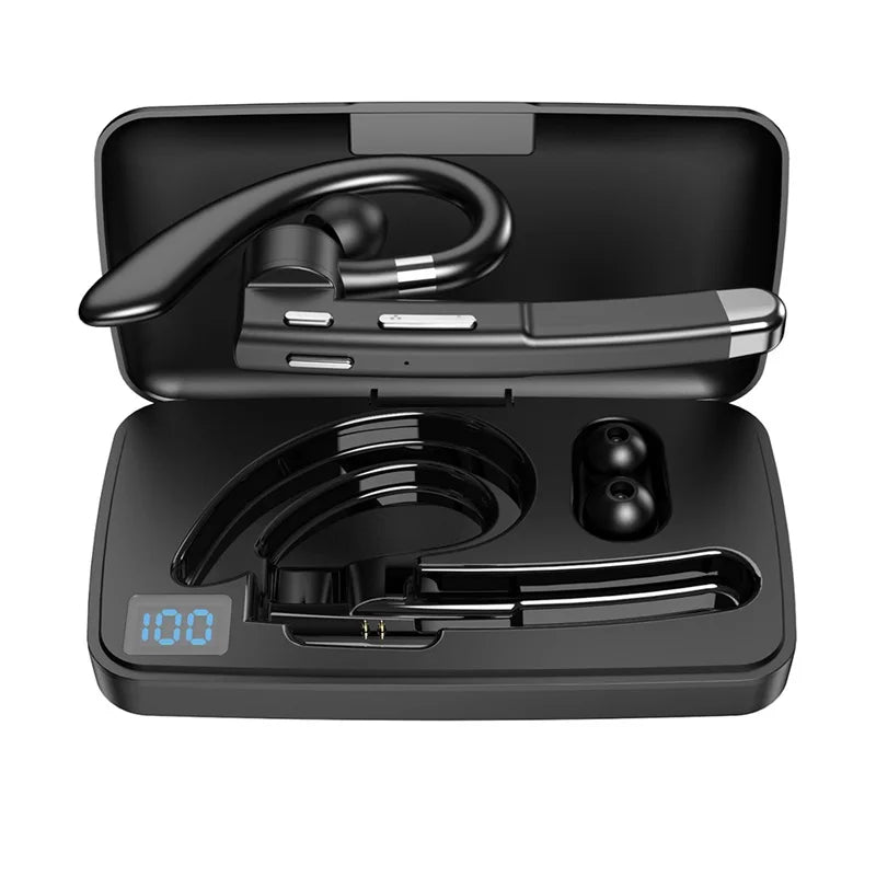 New YYK520 Wireless Headset Business Ear-mounted Bluetooth V5.1 Hands-free Call Noise Reduction Headphones with Charging Case