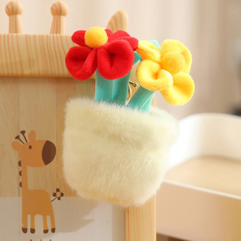 Cartoon Cute Hot Sale Cake Plush Doll Pendant Succulent Flower Tulip Plant Potted Plush Toy Home Decoration Gift For Children