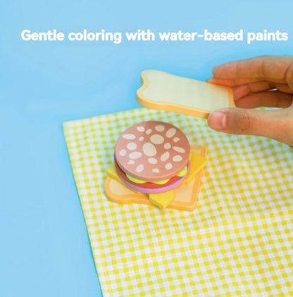 Wooden children's simulation kitchen toys, early education educational toys, Cookware Pot Pan Cook Pretend Play, food, role-play