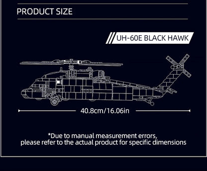 692PCS Military UH-60L Medical Rescue Aircraft Building Blocks Black Hawk Helicopter Model Bricks With Mini Dolls Kids Toy Gifts