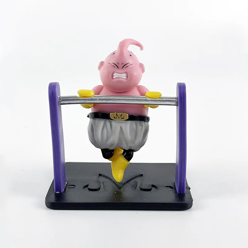 5 Pieces / Set Body-building Fitness Majin Buu Cute Version Action Figure PVC Doll Toys Collection Model