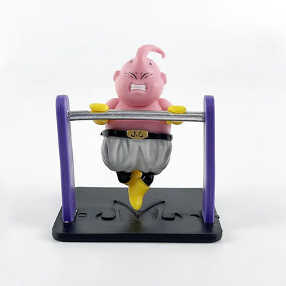 5 Pieces / Set Body-building Fitness Majin Buu Cute Version Action Figure PVC Doll Toys Collection Model