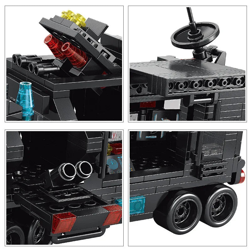 Compatible with Lego 585Pcs City Police Station SWAT Truck Car Building Blocks DIY Toys for Boys Kids Gifts