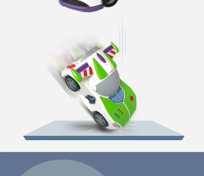 5 Styles Disney Toy Story Buzz Lightyear Woody Jessie Rex Alien Cartoon Model Inertial Pull-back Free Wheel Car Toys Kids Gift