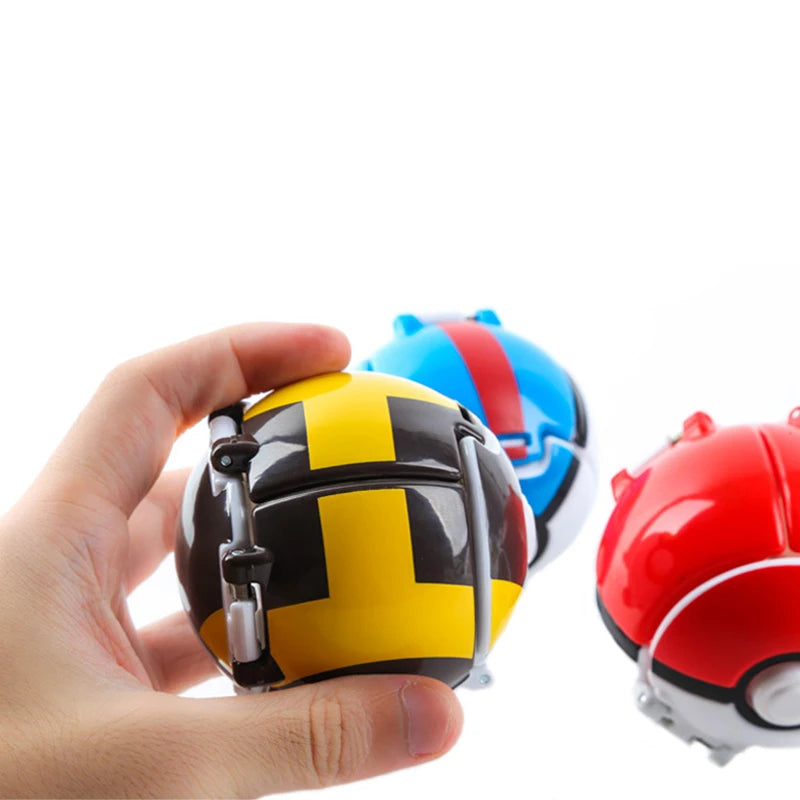 Pokemon Pokeball Anime Figure Pikachu Charizard Psyduck Pocket Monster Elf Ball Kids Toys Action Model Children's Birthday Gifts