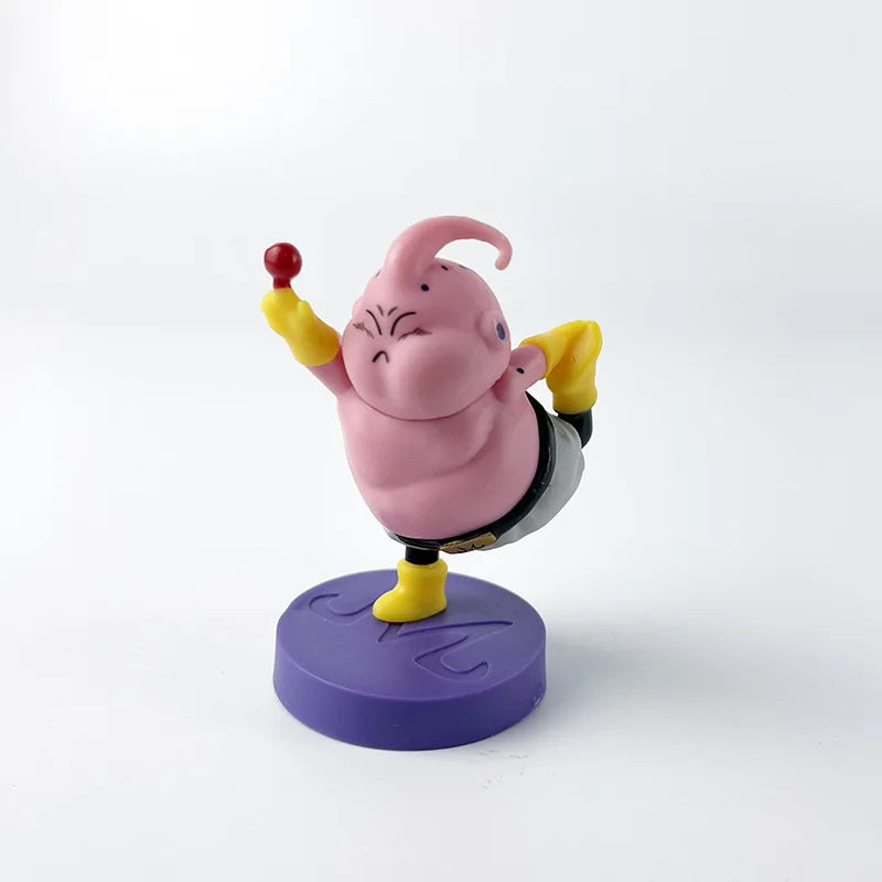 5 Pieces / Set Body-building Fitness Majin Buu Cute Version Action Figure PVC Doll Toys Collection Model