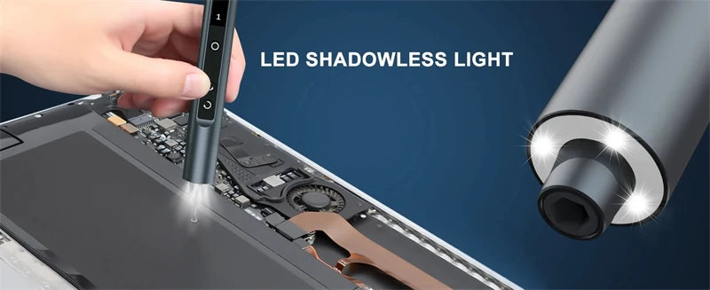 49 in 1 Electric Screwdriver Set Precision Cordless Magnetic Screw Driver with 42 Bits And Display 5 Torque Repair Hand Tool