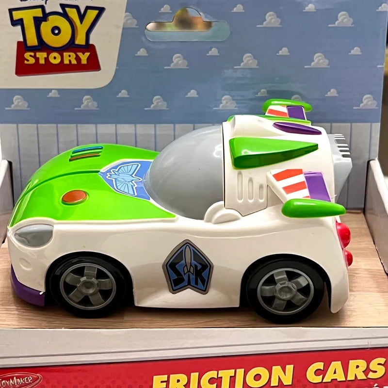 5 Styles Disney Toy Story Buzz Lightyear Woody Jessie Rex Alien Cartoon Model Inertial Pull-back Free Wheel Car Toys Kids Gift