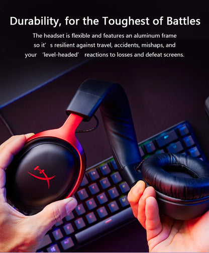 HyperX Cloud 3 III Wired Gaming Headset With DTS Sound Mic/Support HyperX Software USB Gaming Headphone For PC PS Xbox Switch