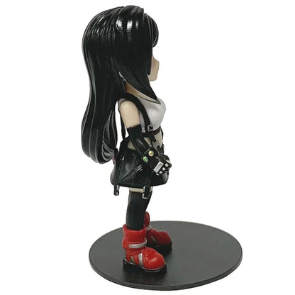 Final Fantasy VII Rebirth Tifa Lockhart Aerith Cloud Zack q-version PVC  Action Figures Model Anime Cartoon Model Toy Gift