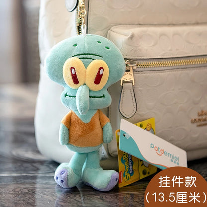 Anime Spongebob Squarepants Patrick Star Squidward Eugene H. Krabs Gary Kawaii Stuffed Plush Toys keychain Birthday Gift For Kid