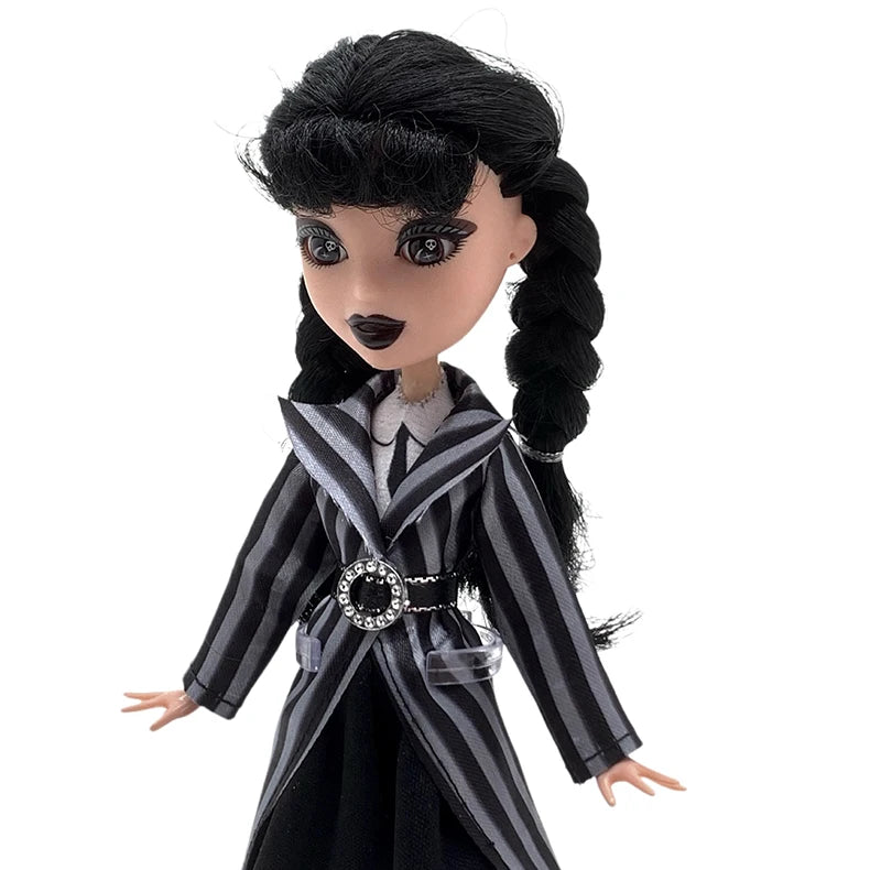 Wednesday Addams Doll Cute Action Figure Children Toys Addams Family 1/6 30cm Anime BJD Doll Room Decor DIY Model Birthday Gift