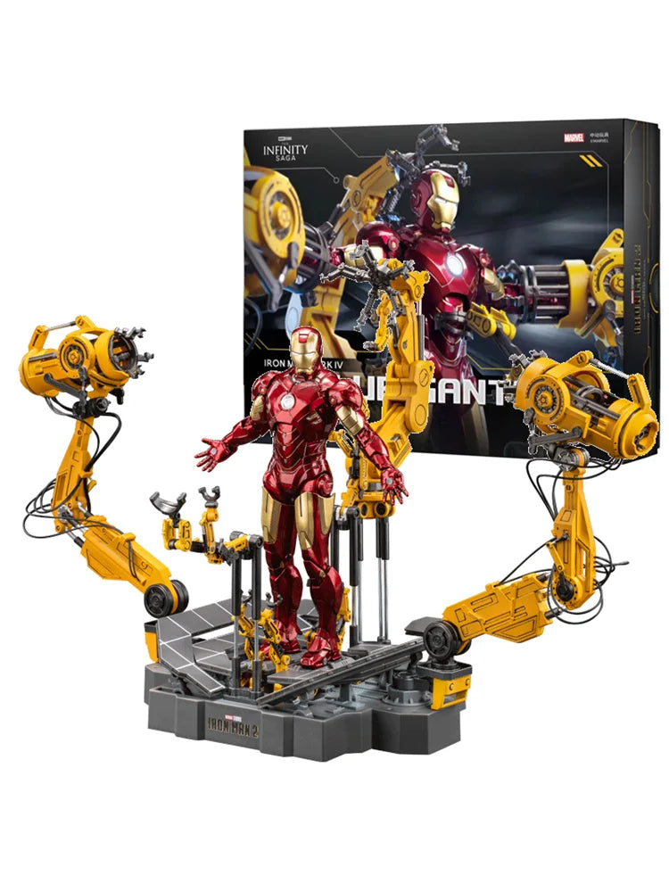 Iron Man MK4 with Suit-Up Gantry 1/10 Model Toy