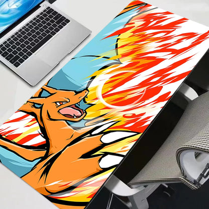 Gaming Mouse Pad P-pokemon Charizard Home New HD Pc Mousepad XXL keyboard pad Non-Slip Office Carpet Laptop Mice Pad Gift