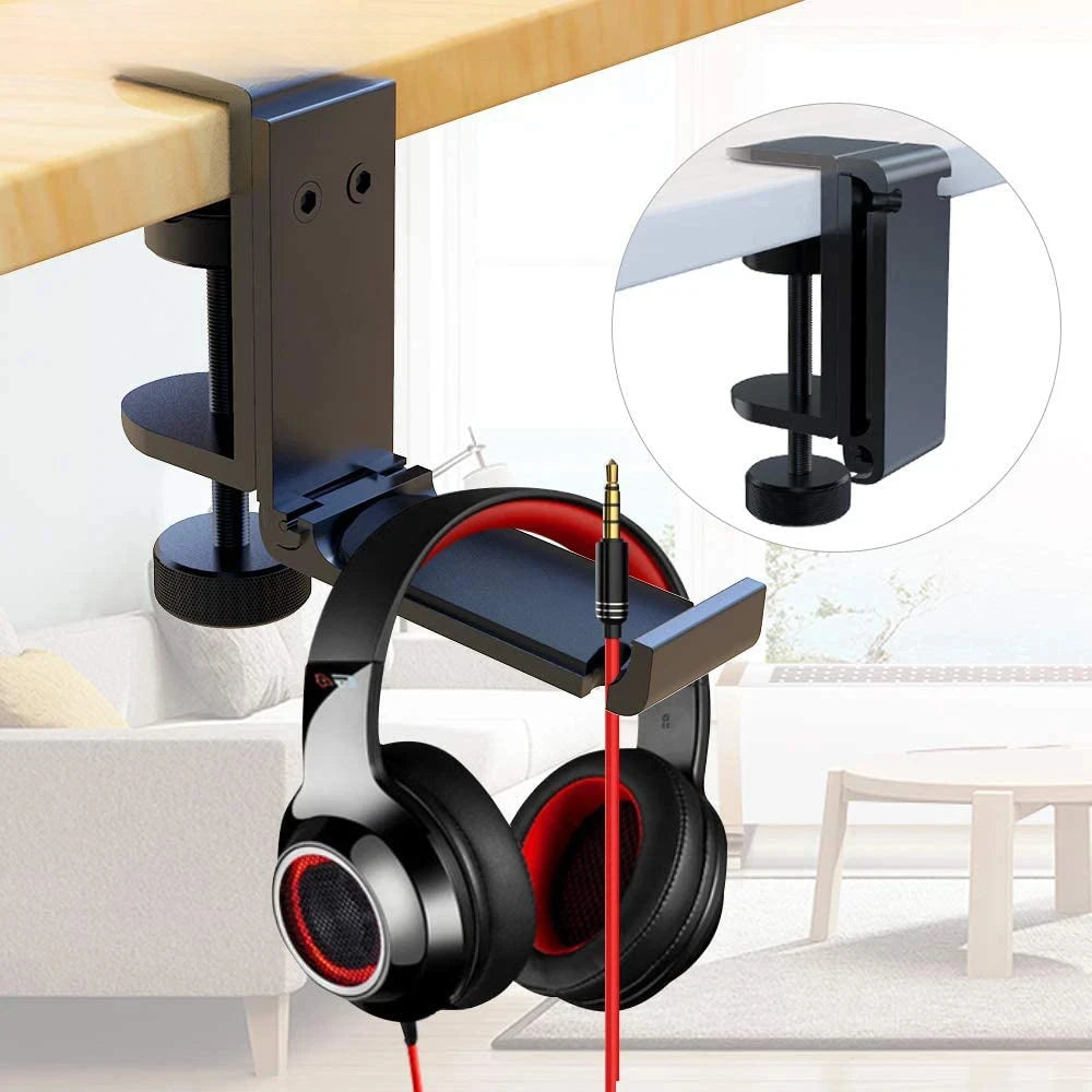 Earphone holder no punching cup holder desktop storage hook holder 360 degree rotating clothes backpack game controller holder