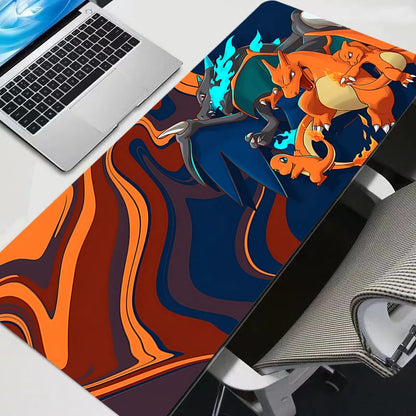 Gaming Mouse Pad P-pokemon Charizard Home New HD Pc Mousepad XXL keyboard pad Non-Slip Office Carpet Laptop Mice Pad Gift