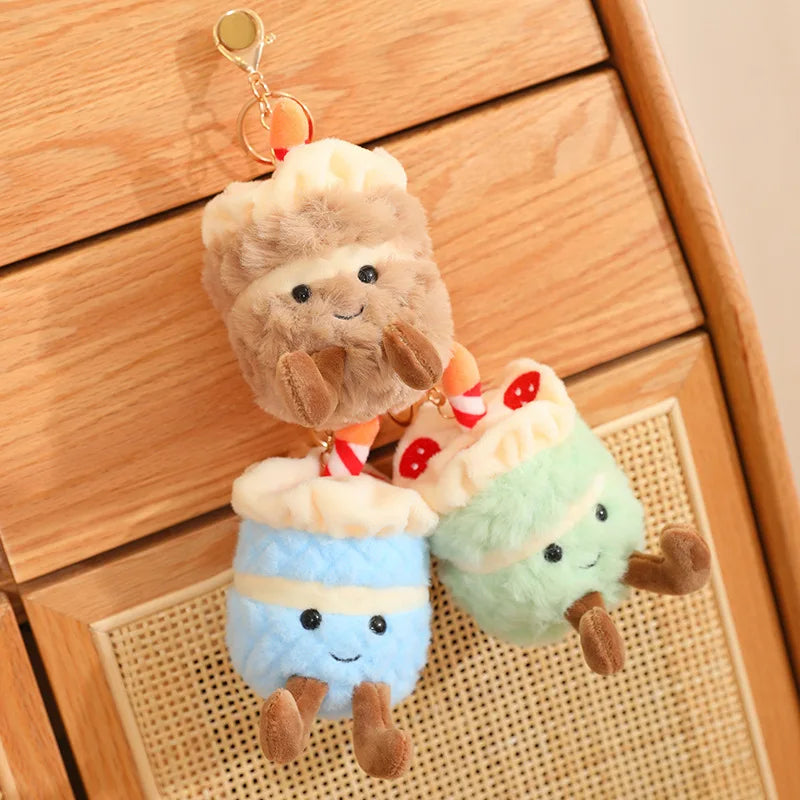 Cartoon Cute Hot Sale Cake Plush Doll Pendant Succulent Flower Tulip Plant Potted Plush Toy Home Decoration Gift For Children