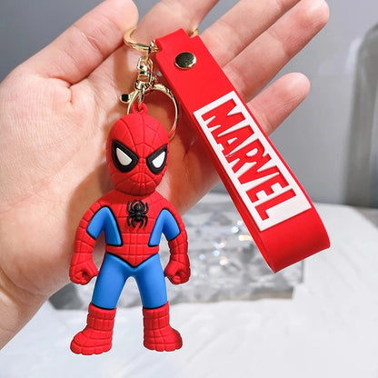 Classic Marvel Spider Man Annihilation Iron Man 3D Doll Car Keychain Pendant Ornament Night Market Wholesale