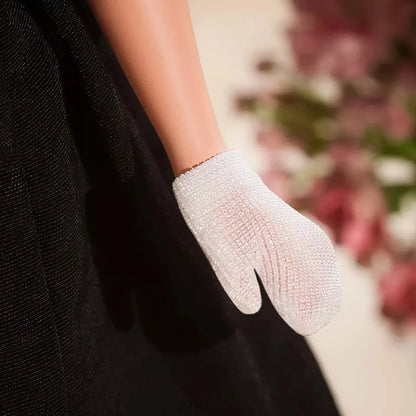 Barbie Signature 1962 After 5 Silkstone Barbie Doll Reproduction Wearing a Black and White Princess Dress Collection Toy HBY14