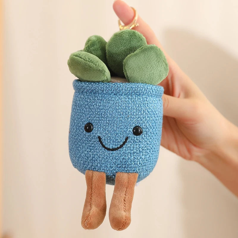 Cartoon Cute Hot Sale Cake Plush Doll Pendant Succulent Flower Tulip Plant Potted Plush Toy Home Decoration Gift For Children