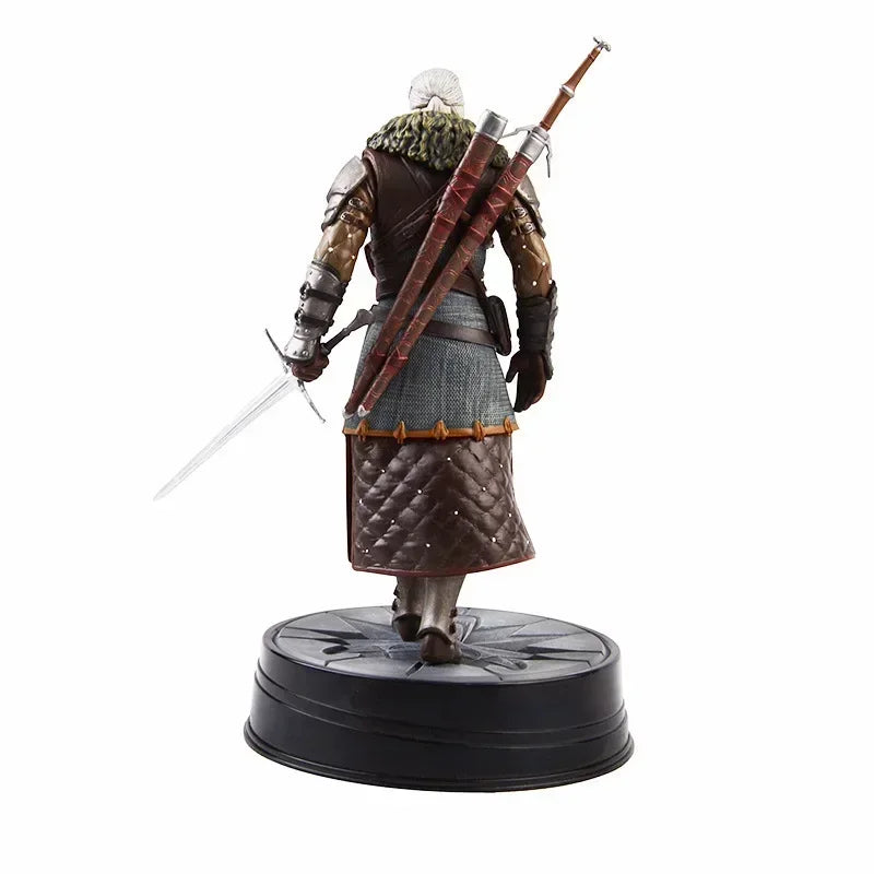 24cm  3: Wild Hunt Geralt of Rivia Action Figure Toys Game FigurinePVC Collection Model Ornaments Gift for Children