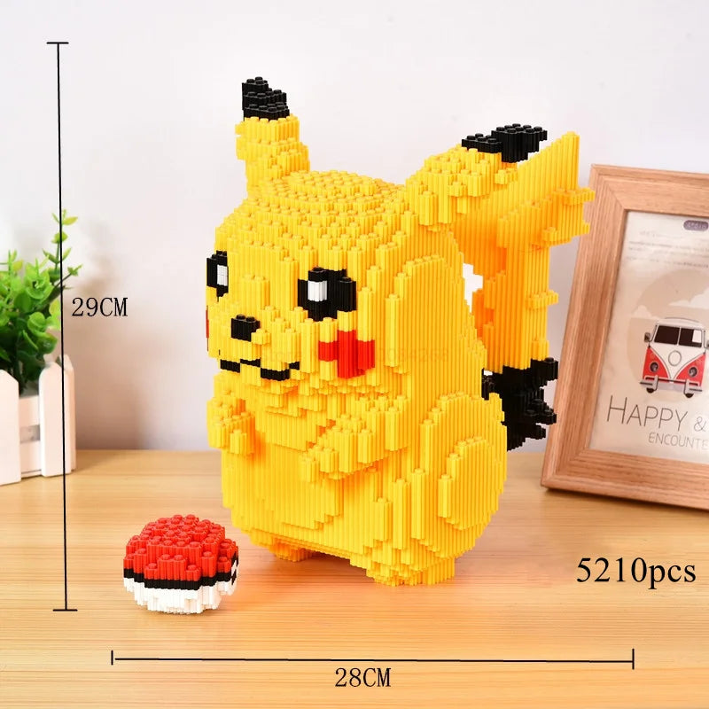 new 5210pcs Anime Diamond Micro Building Blocks Games Model  Mini Bricks Figure Difficult Decompression children Toys Gift
