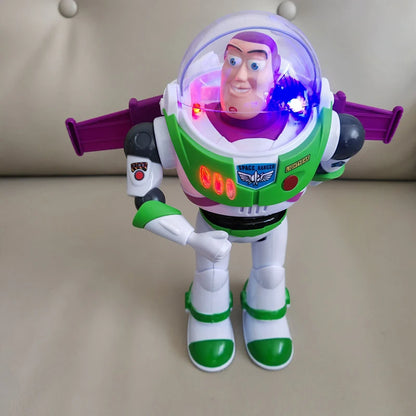 Disney Toy Story Buzz Lightyear Model Toys Pixar Electric Walking Robot Doll Action Figure Toy Birthday Gift Toys Model For Kids