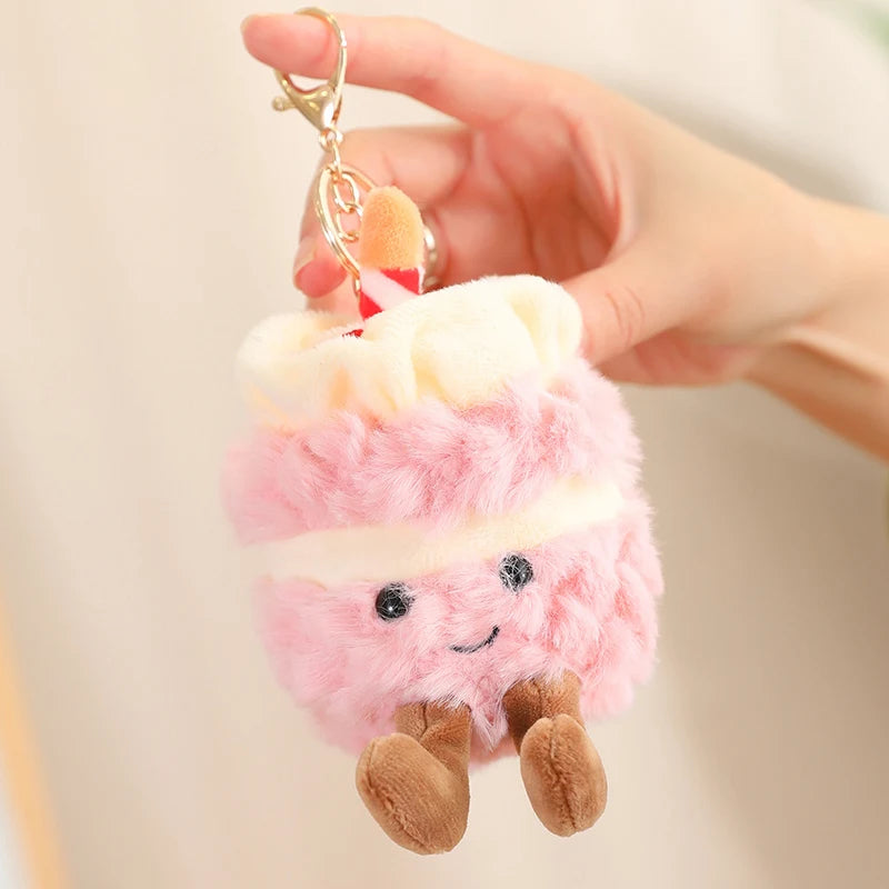 Cartoon Cute Hot Sale Cake Plush Doll Pendant Succulent Flower Tulip Plant Potted Plush Toy Home Decoration Gift For Children