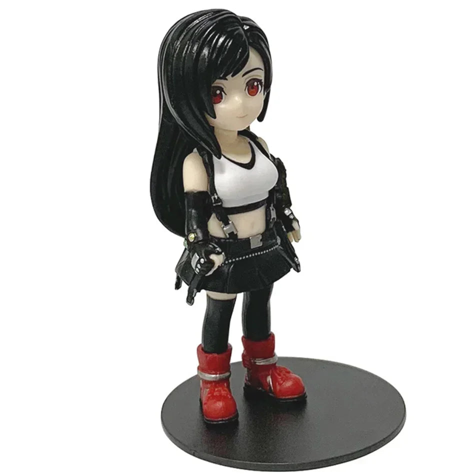 Final Fantasy VII Rebirth Tifa Lockhart Aerith Cloud Zack q-version PVC  Action Figures Model Anime Cartoon Model Toy Gift