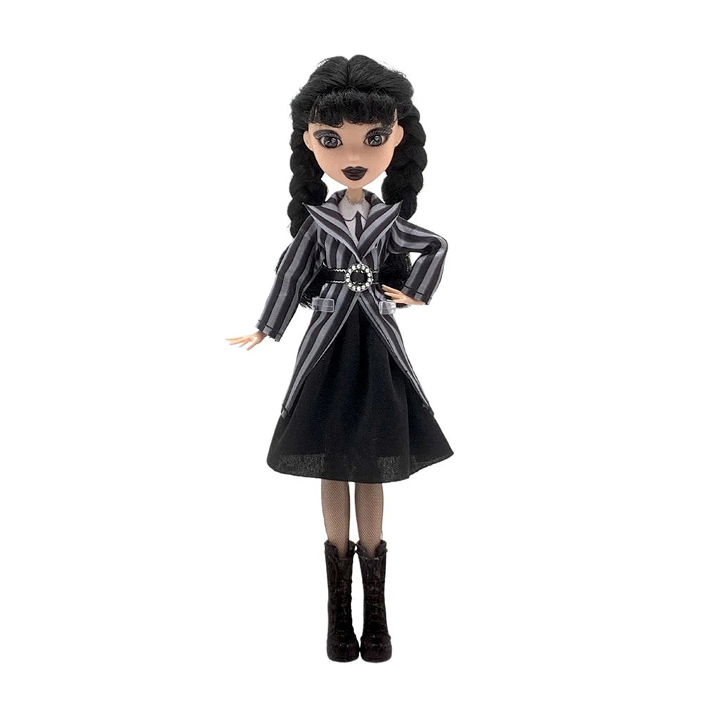 Wednesday Addams Doll Cute Action Figure Children Toys Addams Family 1/6 30cm Anime BJD Doll Room Decor DIY Model Birthday Gift