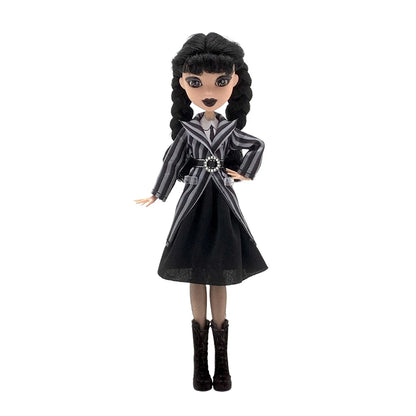 Wednesday Addams Doll Cute Action Figure Children Toys Addams Family 1/6 30cm Anime BJD Doll Room Decor DIY Model Birthday Gift