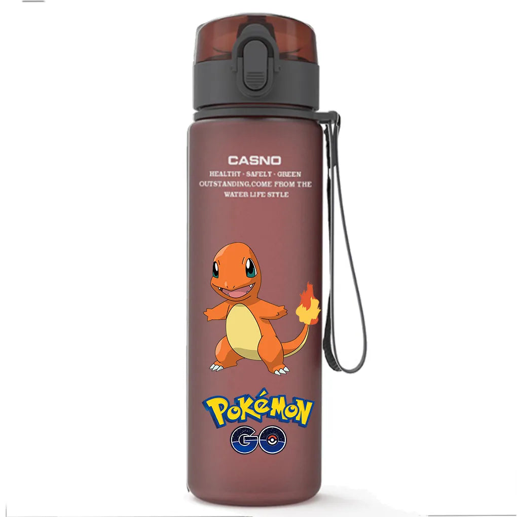 pokemon Water Bottle Large Capacity Portable Plastic Cartoon  Children fashion Kettle Adult Outdoor Sports Water Cup Gift