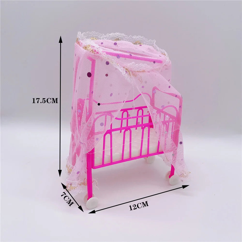 Doll Accessories Baby Dolls Pregnant Mom Father Children Family Set Christmas Birthday Present for Doll Game Toy,No Color Box