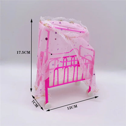 Doll Accessories Baby Dolls Pregnant Mom Father Children Family Set Christmas Birthday Present for Doll Game Toy,No Color Box