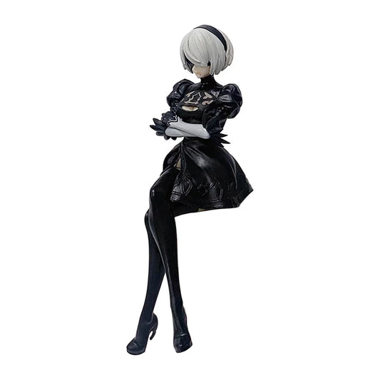 15Cm Anime Original SEGA Nier:Automata Ver1.1A 2B Yorha No. 2 Type B Premium Chokonose Figure PVC Model Collectible Toys