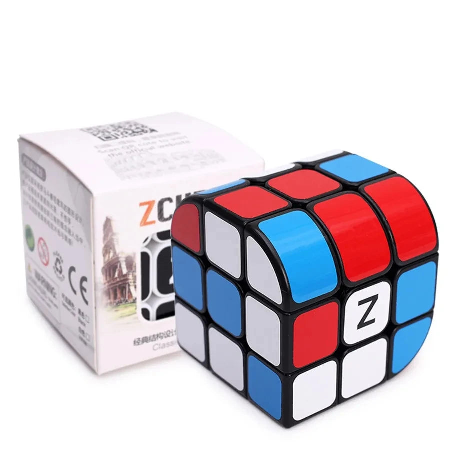 ZCUBE 3x3 Black Trihedral Unequal Magic Cube Professional Cubo Magico Puzzle Toy For Children Kids Gift Toy